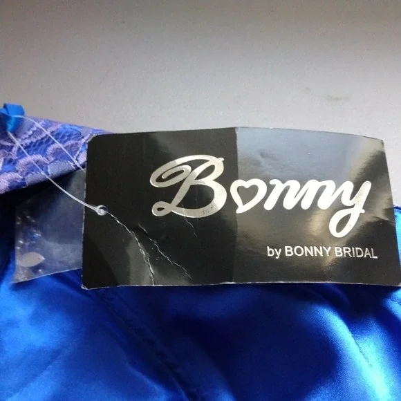 Bonny Prom Dress sz 12 Maxi Lace Jeweled Purple Fairy Romantic Modest Boho NEW‎ - Picture 9 of 10